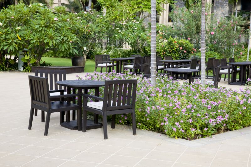 Outdoor Seating Area with Landscaping