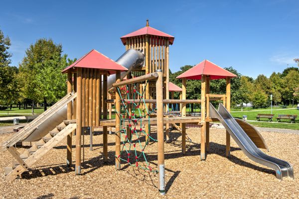 Playground Mulch Installation in Bend
