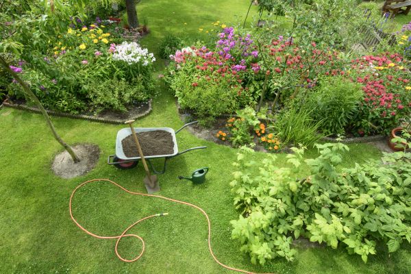 Flower Bed Construction in Bend